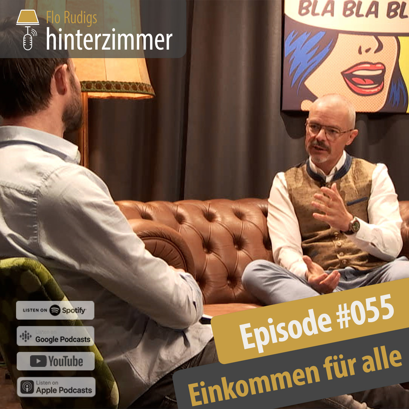Bedingungsloses Grundeinkommen (BGE) - So funktioniert's | Helmo Pape | Hinterzimmer #055 episode artwork